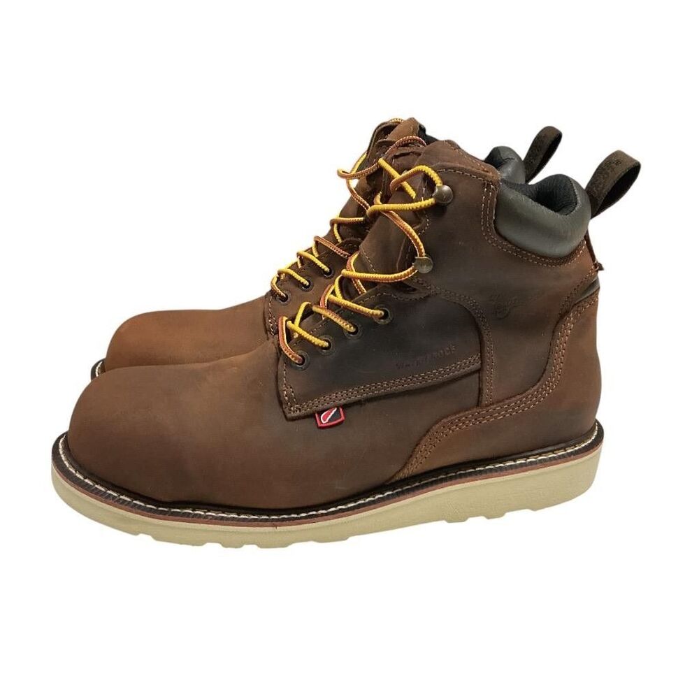 Red Wing Mens Lace-up Steel Toe Work Boots 10 D Waterproof Slip Oil Resistant - Picture 7 of 10